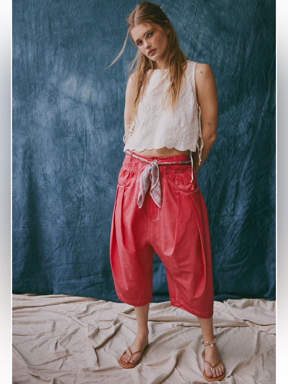 Free People Sundry Cropped Harem Pants